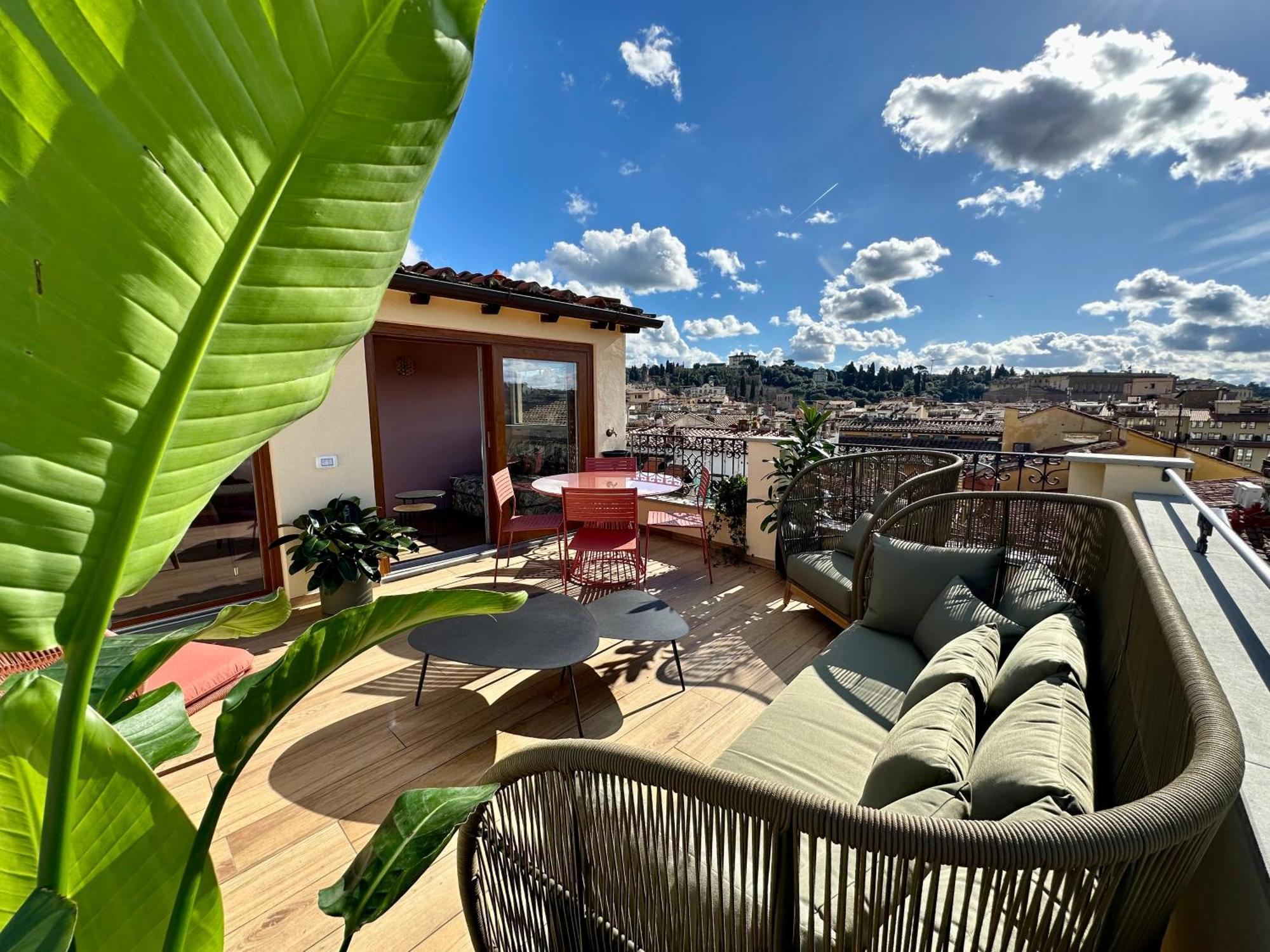 Acciaiuoli Penthouse Terrace View